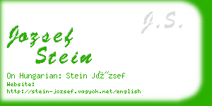 jozsef stein business card